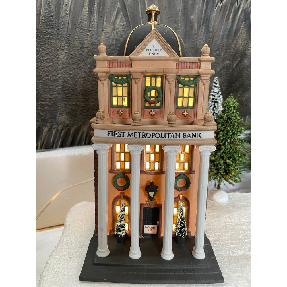 Department 56 Christmas in the City FIRST METROPOLITAN BANK 1994 Village CIC